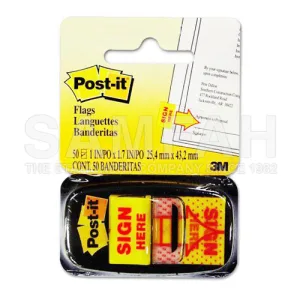 3M 680-9 TAPE FLAGS SIGN HERE
