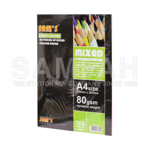SAMS COLOUR PAPER CYBER ASST 40S