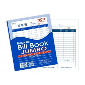 SBS JNB 86702 6X7X80 JUMBO BILL BOOK