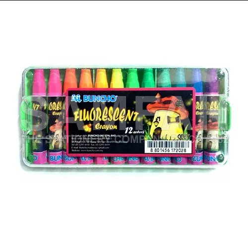 BUNCHO FLUORESCENT CRAYON 12S