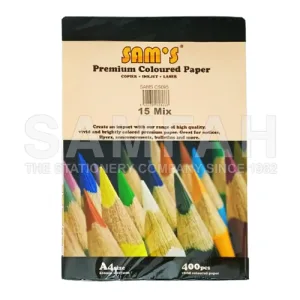 SAMS 80GSM COL.PAPER 15 MIX 400S