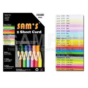 SAMS 2 SHEET CARD 10S D.ASST