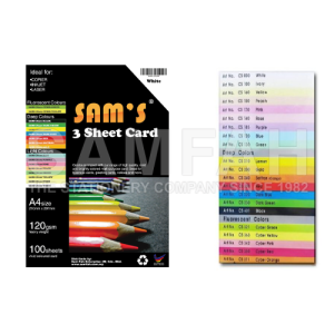 SAMS 8300-0295 3 SHEET CARD 10S D.ASST