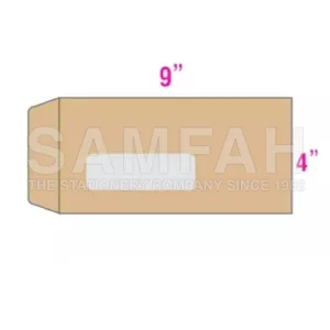 SAMS 95G BROWN ENVELOPE WINDOW 25S (4X9)