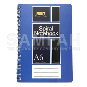 SAMS A6 SPIRAL NOTE BOOK