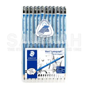 STAEDTLER 100-S C12 MY MARS LUMOGRAPH PENCIL SET