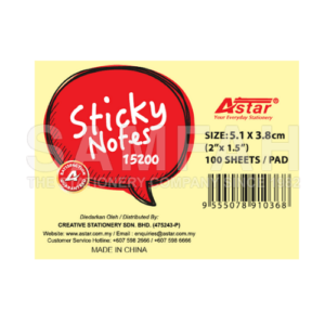 ASTAR STICKY NOTES 100S 2″×1.5″