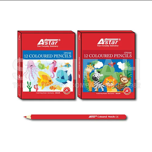 ASTAR 4'' COLOUR PENCIL 12S samfah