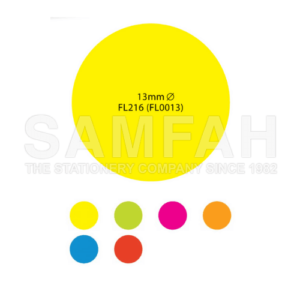 ASTAR 13MM FLUORESCENT SELF-ADHESIVE LABELS