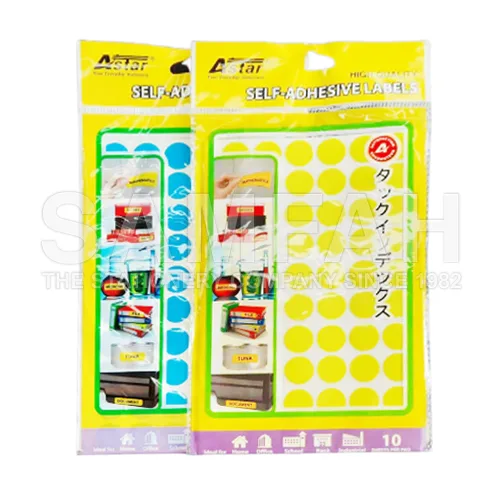 ASTAR FL0018-YW FLUO.SELF-ADHESIVE LABELS