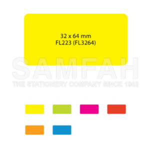 ASTAR 32MM X 64MM FLUORESCENT SELF-ADHESIVE LABELS