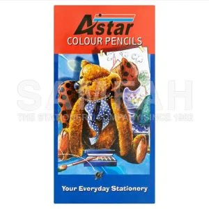 ASTAR TEDDY BEAR 7” COLOUR PENCIL 12S