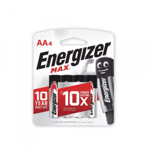 ENERGIZER E91BP4 BATTERY AA 4S