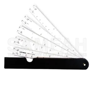 HUA JIE BUTTERFLY FAN SCALE RULER