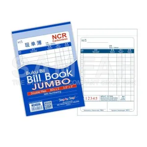SBS 3.5X5X80 JUMBO BILL BOOK 80S