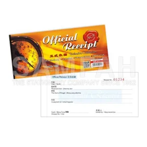 SBS 50 X 2 NCR OFFICIAL RECEIPT