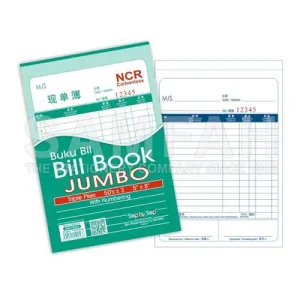 SBS 5X8X50 JUMBO BILL BOOK 50S