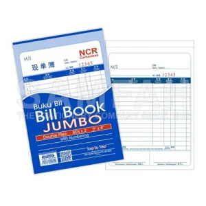 SBS JNB 85802 5X8X80 JUMBO BILL BOOK
