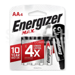 ENERGIZER E91BP4 BATTERY AA 4S