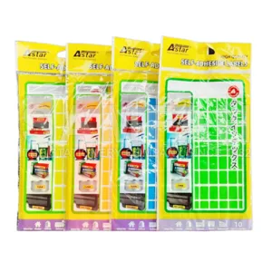 ASTAR 13MM X 19MM GREEN FLUORESCENT SELF-ADHESIVE LABELS