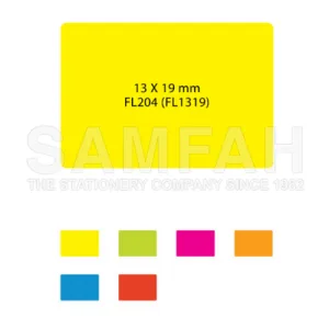 ASTAR 13MM X 19MM GREEN FLUORESCENT SELF-ADHESIVE LABELS