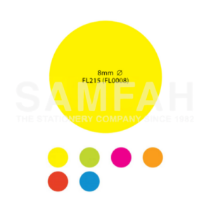 ASTAR 8MM FLUORESCENT SELF-ADHESIVE LABELS