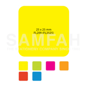 ASTAR 25MM X 25MM BLUE FLUORESCENT SELF-ADHESIVE LABELS