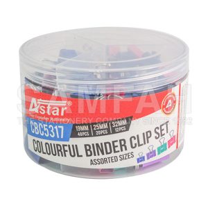 ASTAR CBC5317 COLOURFUL BINDER CLIP SET