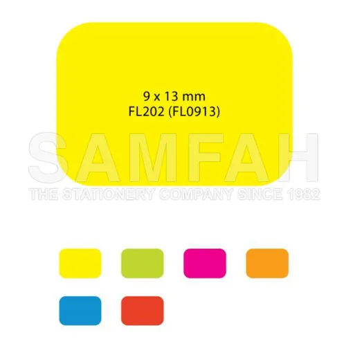 ASTAR FL0913-YW FLUO.SELF-ADHESIVE LABELS