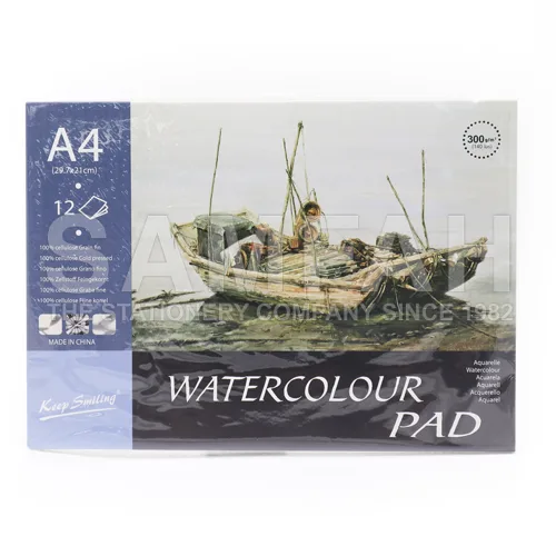 KEEP SMILING A4-300W WATERCOL. PAD