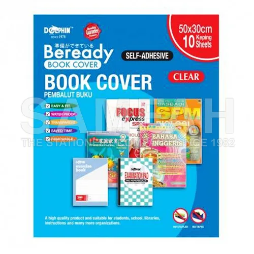 DOLPHIN BOOK COVER CLEAR DOL-CS0027