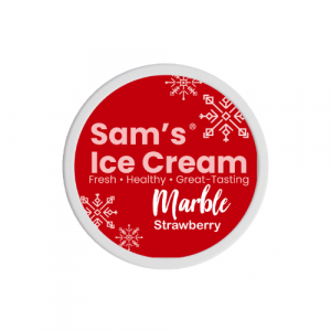 SAMS ICE-CREAM MARBLE STRAWBERRY 100ML