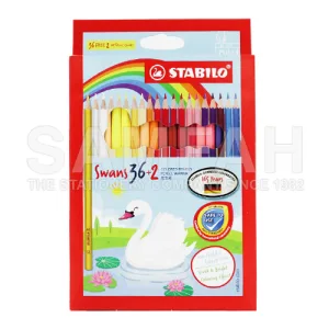 STABILO SWANS 36+2 COLOUR PENCIL 38S