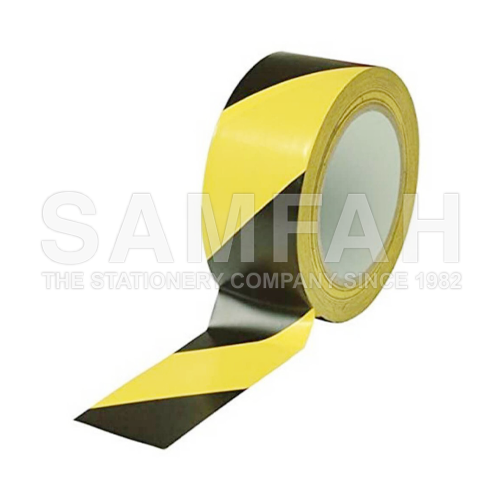 48MM X 30M PVC FLOOR MARKING TAPE BK/YW – Samfah