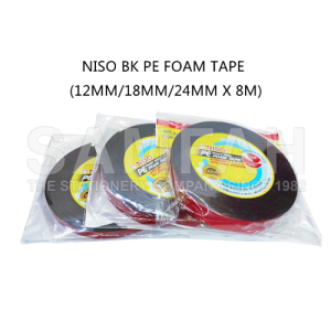 NISO BK PE FOAM TAPE (12MM/18MM/24MM X 8M)