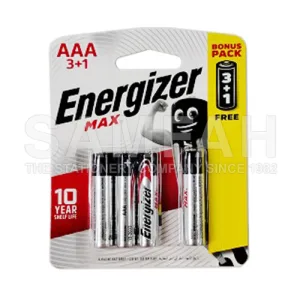 ENERGIZER 3+1 BATTERY AAA 4S