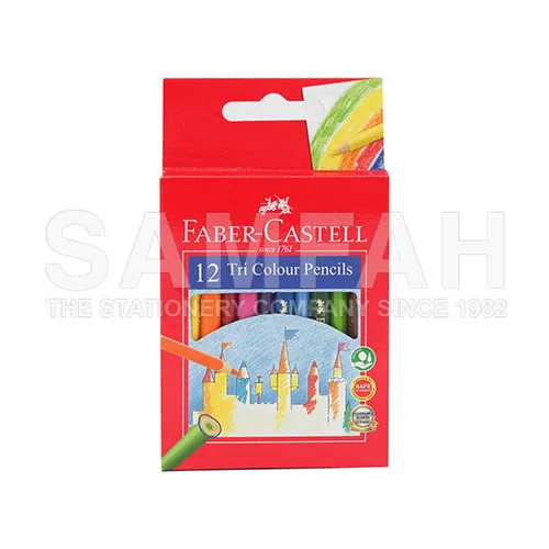 F.C TRI-GRIP COLOUR PENCIL 12S (SHORT)