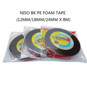NISO BK PE FOAM TAPE (12MM/18MM/24MM X 8M)