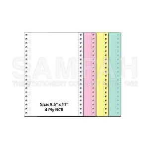 AKIRA 9.5X11 C.FORM 4PLY 500F NCR W/P/Y/B