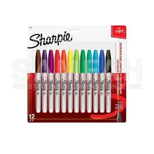 SHARPIE FINE POINT PERMANENT MARKER  ASST 12S