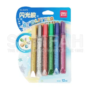 DELI NO.54172 GLITTER GLUE 6S