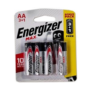 ENERGIZER 3+1 BATTERY AA 4S
