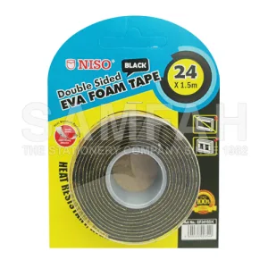 NISO 24MM X 1.5M BK EVA FOAM TAPE