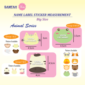 SAM’S NAME LABEL VALUE PACKS (BIG SIZE)