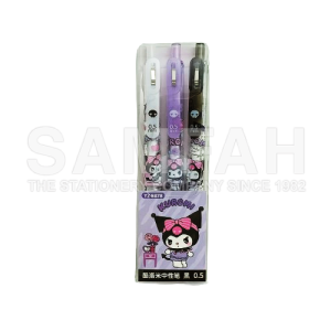 0.5 SANRIO KUROMI GEL PEN 3S