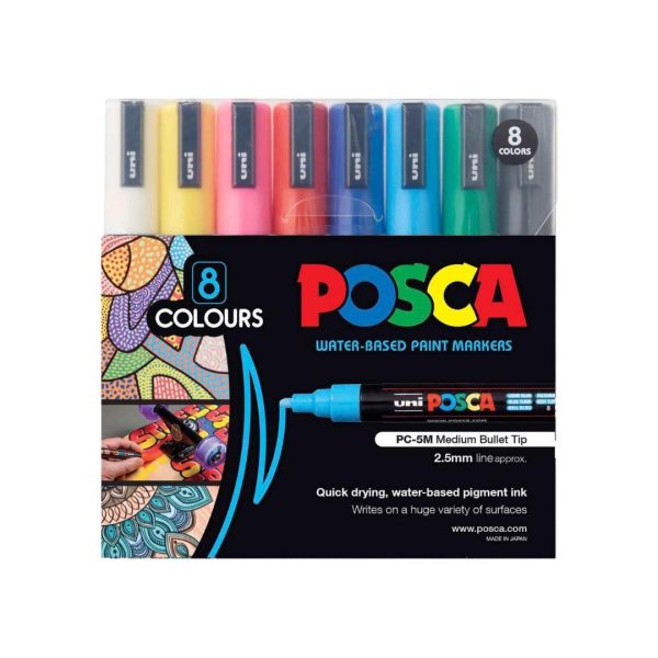 UNI PC 5M-8C POSCA MARKER M – Samfah