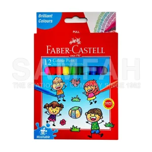 FABER-CASTELL COLOUR PENS 12S