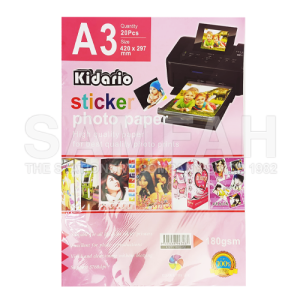 KIDARIO A3 STICKER PHOTO PAPER 180GSM