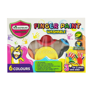 MASTERART FINGER PAINT WASHABLE 6C