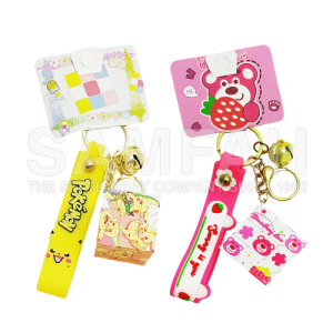 STRAWBERRY BEAR/PIKACHU RUBRIC CUBE KEYCHAIN